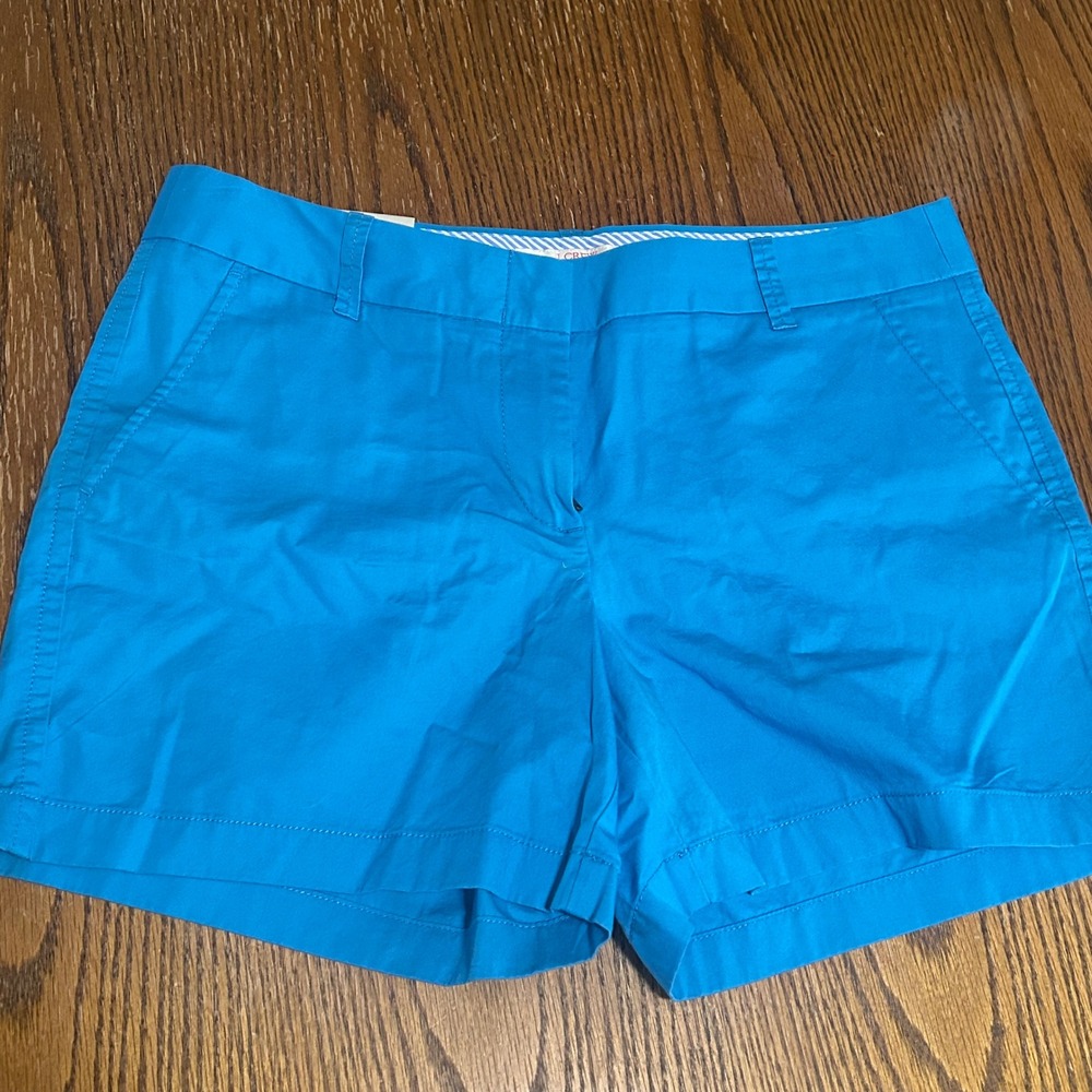 J.Crew Broken-In Chino Shorts City Fit Blue 21760 Womens 10 NWT